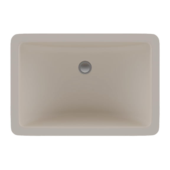 21" Rectangle Quartz Vanity Bathroom Sink, Galaxy Beige Drop-In Sink, Undermount Bathroom Sink, Granite Vanity Basin by Lexicon Platinum LP-V214-B