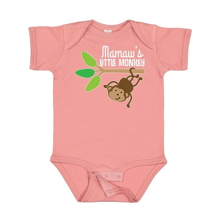 

Inktastic Mamaw Little Monkey Grandchild Boys or Girls Baby Bodysuit