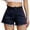 Grey, variant on SRZYMJ Women's Denim Shorts Jean Shorts Women's High Waisted Distressed Denim Shorts Fringe Detail Casual Summer Elastic Waist Comfort Stretch Daily Wear Fashion