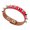 Red leather silver n, variant on Alternative Fashion Studded Leather for Teens and Adults Comfort Fit Gothic Jewelry Punk Styles Wristband