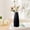 Black, variant on Solid Wood Vases for Home Decor - Minimalist Flower Vase Handicraft Decorative Tabletop Centerpiece for Living Room Display Cabinets - Natural Wooden Vase with Rustic Tapered Shape - Small Desk Vase