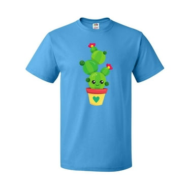 Inktastic Cute Cactus, Cactus With Flowers, Cactus In A Pot T-Shirt