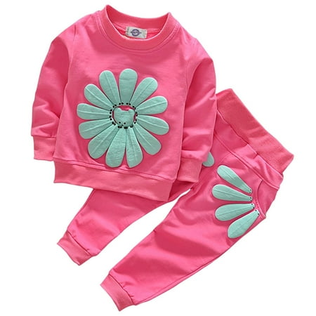 

Lcxweerr Kids Baby Gifts Outfits Set Long Sleeve Sweatshirts Tops Pants Outfits Clothing Christmas for Toddler Gifts 1- 4T