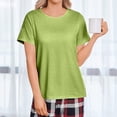 thumbnail image 6 of Bbyeadc Women's Post Shoulder Surgery Shirt Short Sleeve with Shoulder Zipper Shirt Tearaway Adaptive Top for Shoulder Post Surgery Recovery,Green (M), 6 of 8