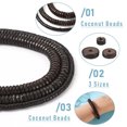 thumbnail image 5 of U8MO 1 Box Flat Round Coconut Brown Coconut Beads Strands Jewelry Making 5~10x3mm 13", 5 of 9