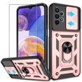 thumbnail image 1 of Funda ATUMP para Samsung Galaxy A23 con Protector de Pantalla HD Oro Rosa, 1 of 8