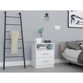 thumbnail image 3 of TUHOME Napoles Night Stand - White  Engineered Wood - For Bedroom, 3 of 7