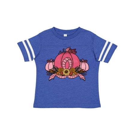 

Inktastic Pink October Pumpkin with Plaid Ribbon and Flowers Gift Toddler Boy or Toddler Girl T-Shirt