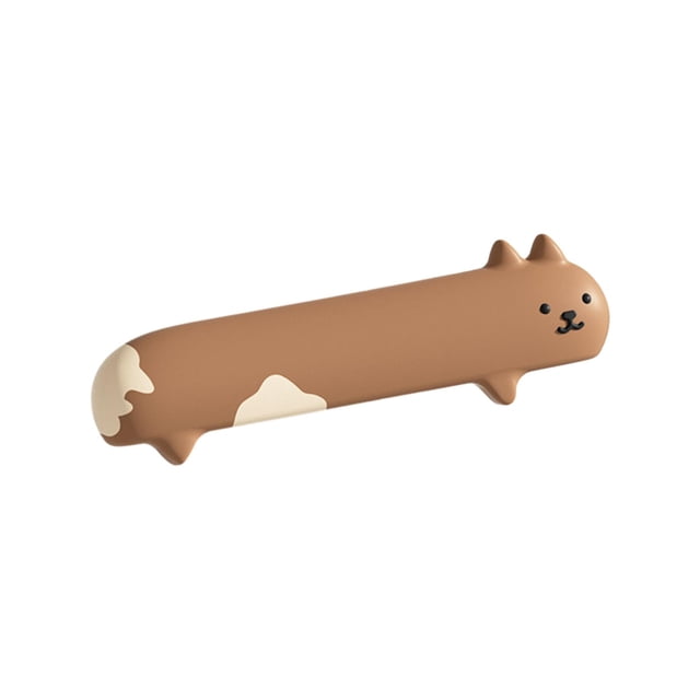 Funda para manija de puerta, funda protectora para cojín, funda de silicona para manos, manija de puerta para habitación, equipo de seguridad para , Marrón izquierdo