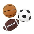 thumbnail image 2 of Relaxus Anti Stress Sporty Foam Ball Set. Boxed Set of 3 (Soccer, Football, Basketball) 2.5", 2 of 2