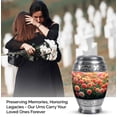 thumbnail image 4 of JAGASY Orange Rose Small Urn for Ashes Adult Male - Flowers Decorative Urn for Human Ashes Keepsake - Orange Funeral Urns for Mother - Handcarfted Cremation Urns for Father - (3 Inch), 4 of 7