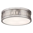 thumbnail image 2 of Livex Lighting Vista 3-Light Ceiling Mount in Brushed Nickel – Flush Style, 2 of 2