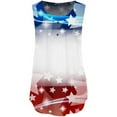 thumbnail image 3 of OAVQHLG3B 4th of July Outfits for Women American Flag T Shirt Summer Tops for Women Sleeveless Love Heart O-Neck Patriotic Shirts Printing Relaxed Tops, 3 of 3