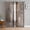 Brown, variant on Pink Semi Sheer Curtains 45 Inch Length 2 Panels Set, Retro Oil Painting Modern Abstract Art Aesthetics Sheer Kitchen Curtain Privacy Voile Window Curtain for Living Room Bedroom Rod Pocket Drapes