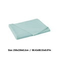 thumbnail image 3 of Leodye 1PCS Solid Color Double Brushed Bed Sheet - Skin-friendly, Suitable for Dorm & Home Use -98.42x90.55x0.07in, 3 of 8