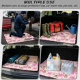 thumbnail image 3 of XYZCANDO Deer Pink Bow Car Trunk Mat 29" x 39", All-Weather Waterproof Cargo Liner with Non-Slip Backing, Easy-Clean Stitched Edge Protector for SUVs, Sedans and Trucks, 3 of 7