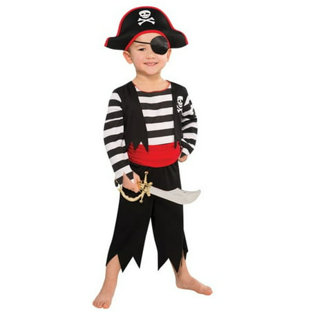 Rascal Pirate Buccaneer Costume Child Boys 3 - 4 Toddler