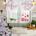thumbnail image 5 of Pink Cherry Blossom Curtain Valances for Windows, Kitchen Valance Window Treatments Panel 2 Pack, Spring Branches Floral Watercolor Rod Pocket Short Curtains for Bathroom Bedroom 60 x 18 Inch, 5 of 8