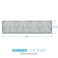 thumbnail image 4 of Split P Dune Pebble Table Runner 14" x 54", 4 of 5