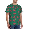 thumbnail image 2 of Qekee Watermelon Classic Fit T-Shirt Men's Shirt Men's Tight Short Sleeves for Exercise, Running, Mountaineering - Watermelon, 2 of 9