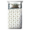 thumbnail image 1 of Star Wars: Le Mandalorien 'L'Enfant' Ensemble de Draps 3-Pièces pour Lit 1 Place, 100% Polyester., 1 of 6