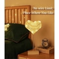thumbnail image 3 of Night Light for Kids,Decorative LED Desk Lamp,Battery Powered Heart-Shaped LED,Warm White Light, 3 of 5