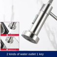 thumbnail image 5 of Robinet de Cuisine Brossé Rétractable pour Évier Froid Robinet à Poignée Unique Rotation 360 Robinet de Douche de Cuisine, 5 of 5