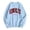 Sky Blue, variant on CAIVO Womens Casual Fashion Long Sleeve Loose Letter Printed Shirts Crew Neck Sweatshirts Pullover Tops For Women Breathable Stretch Fall Streetwear