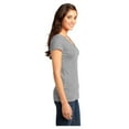 thumbnail image 3 of District Women's Short Sleeve Juniors Very Important V-Neck T-Shirt Light Heather Grey 2X-Large, 3 of 4