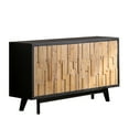 thumbnail image 6 of Textured Geometric Wooden 4-door Storage - Modern And Functional Unit Natural Wood Sideboard Pattern, Spacious, 6 of 6
