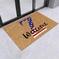 thumbnail image 2 of American Independence Day Floor Mat Crystal Velvet Printed Flag Floor Mat Festival Decorative Carpet Home Decor, 2 of 9