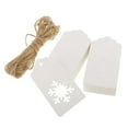 thumbnail image 4 of Etiquetas Engomadas de Papel 100pcs con Decoración Navideña , Rojo Blanco Colcomx Etiquetas de precios de copo de nieve de Navidad, 4 of 6