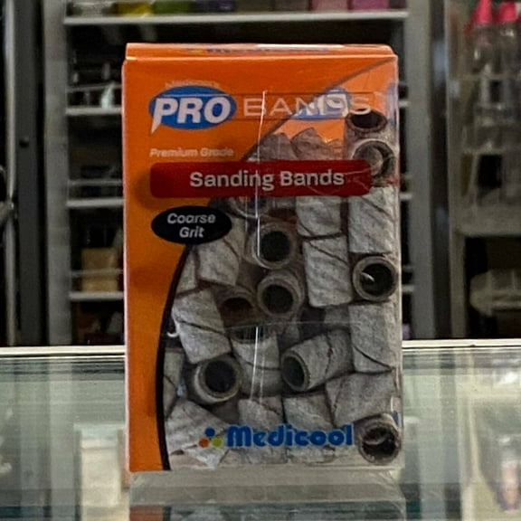 Medicool Pro Bands Acrylic Sanding Band White Coarse Grit (100/box)