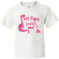 thumbnail image 3 of Inktastic My Yaya Loves Me Granddaughter Dinosaur Youth T-Shirt, 3 of 5