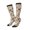 2 Black-1, variant on Women Crew Soft Moisture-wicking Socks Abstract Coffee Pattern With Letters Pattern Design Cotton Socks, One Size fit All