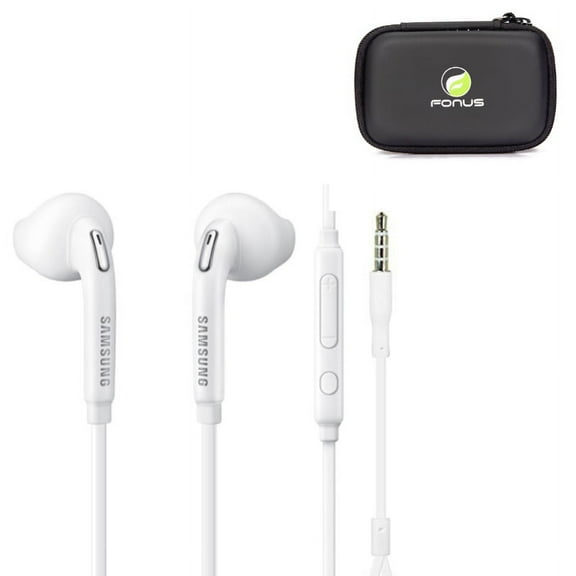 Wired Earphones Headphones w Mic Earbuds w Headset Case J3L for Samsung Galaxy Tab S 10.5 SM-T800 S9 Plus Prevail LTE Express Prime Active A 9.7, S8, Note 9 2 10.1 Stardust Sol Sky, Plus