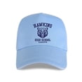 thumbnail image 2 of Gorra de béisbol de estilo vintage de Stranger Things para niños de la ESCUELA SECUNDARIA HAWKINS, TALLAS S-5X, 2 of 5
