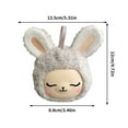 thumbnail image 3 of Mini Portable Plush Rabbit Bluetooth Speaker White Noise Bluetooth Speaker (Gray), 3 of 5
