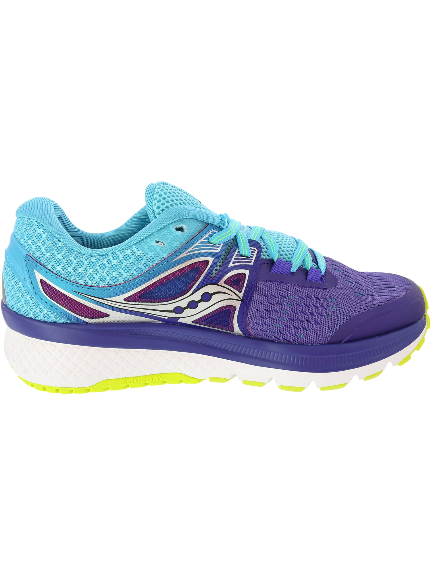 purple and blue sneakers