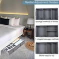 thumbnail image 5 of 50L Under Bed Storage Box with Lid, Foldable Linen Storage Box, 5 of 5