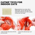 thumbnail image 3 of Juguete interactivo móvil para gatos con forma de langosta, juguete móvil para gatos activado por movimiento con paquetes de hierba gatera, recargable por USB, lavable, juguete de ejercicio para gatos activado con llave JM, 3 of 5