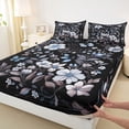 thumbnail image 3 of Castle Fairy Chic Floral Flowers Full Size Sheets 4-Piece for Female Men Women,Flying Butterfly Breathable Bed Sheets,Retro Vintage Aesthetic Lightweight Sheet Sets,Ultra Soft Home Decor, 3 of 7