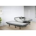 thumbnail image 3 of Jocisland Bed Frame Queen Size Velvet Tufted Upholstered Platform Bed Raised Wingback Headboard/Wood Slats Support/No Box Spring Needed/Easy Assembly/Dark Gray, 3 of 5