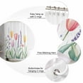thumbnail image 6 of Colorful Spring Floral Waterproof Fabric Shower Curtain, Farmhouse Summer Flowers Shower Curtain for Bathroom Curtains Bathtubs Hotel Washable Shower Curtains with 12 Hooks Extra Long 72x96, 6 of 6