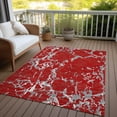 thumbnail image 6 of Addison Rugs Chantille Indoor/Outdoor Transitional Stripes Red Washable Rectangle Rug, 10' x 14', 6 of 6