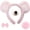 Pink, variant on 1Set Black Bear Ear Nose Tail Bow Tie Headband Party Accessories
