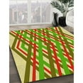 thumbnail image 3 of Ahgly Company Machine Washable Indoor Round Transitional YellowGreen Area Rugs, 3' Round, 3 of 7