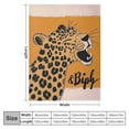 thumbnail image 4 of Orinice Leopard Theme Warm Lightweight Blanket Soft Fleece Throw Blanket for All Seasons - Multiple Sizes Available 60x80in, 4 of 6
