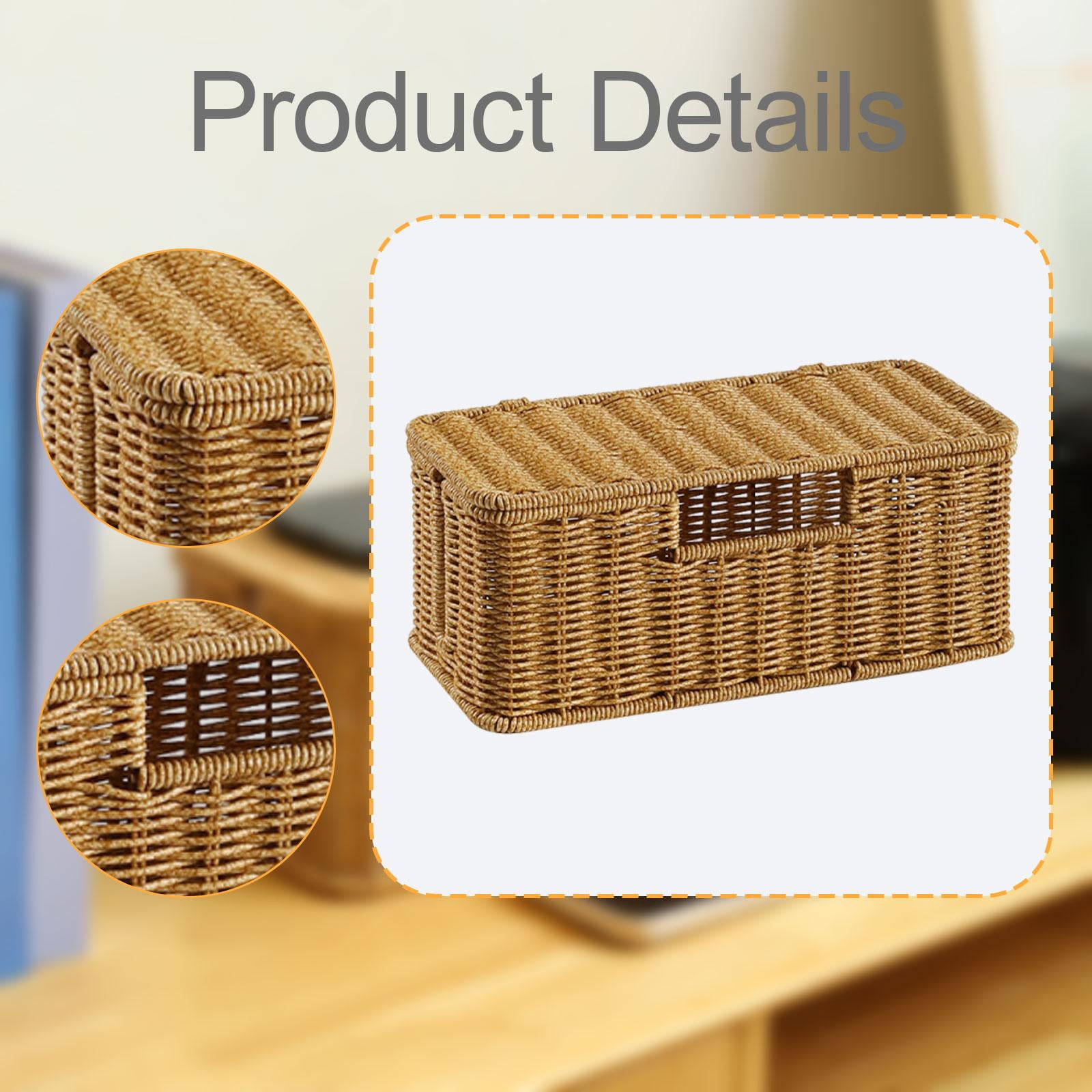Fiocias Cables Management Box Organization Desk Container Wire Storage Cables Organizer