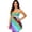 Green, variant on Women's Cutout Color Block Cami Dress with Flowy Silhouette and 100% Polyester Fabric for Everyday Wear Lightweight